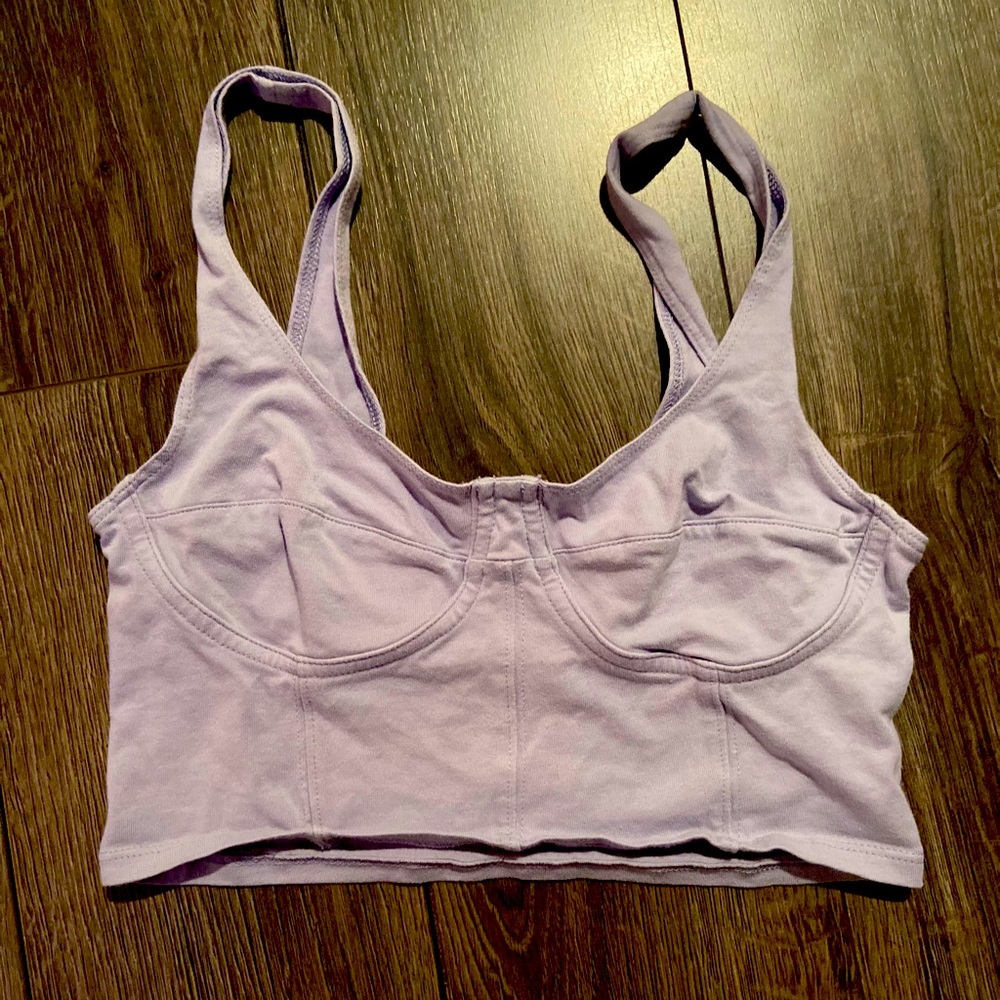 Purple garage underwire top!